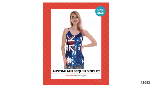 ADULT AUSTRALIAN SEQUIN SINGLET
